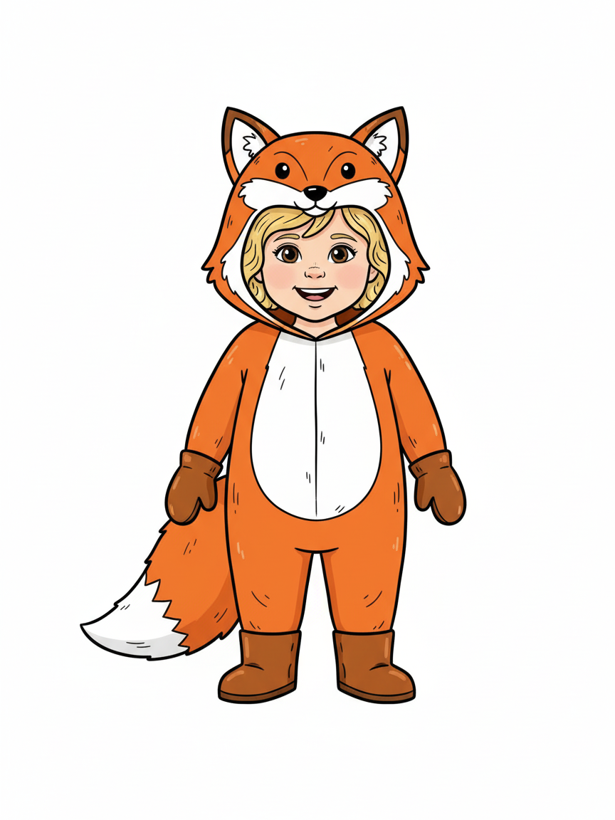 Julia the Fox - Classic Coloring Book