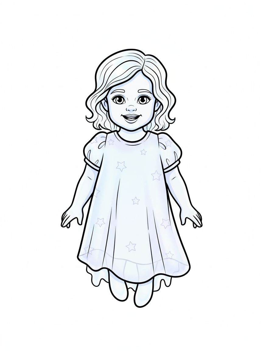 Glimmering Julia - Classic Coloring Book