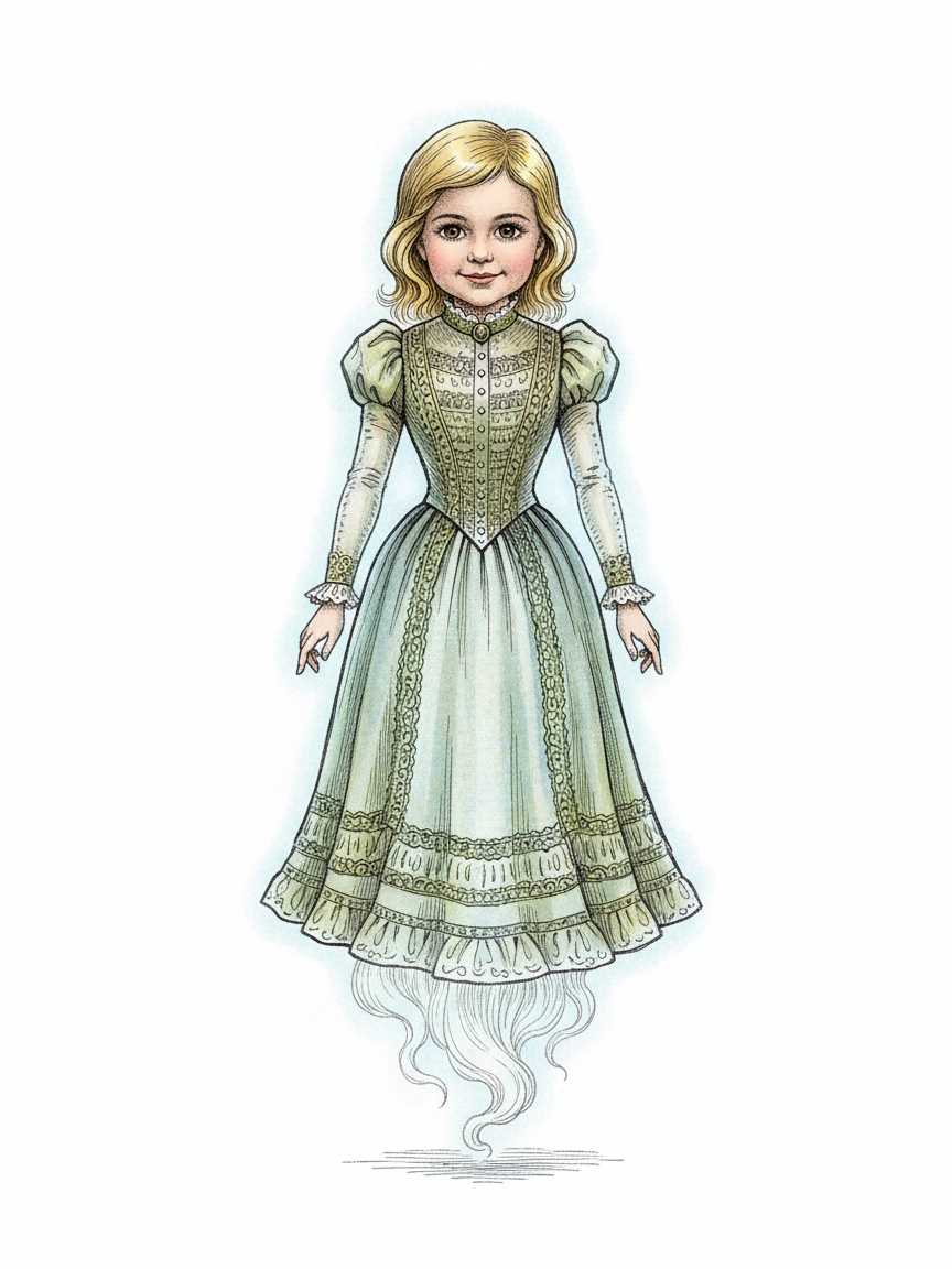 Glimmering Julia - Victorian Illustration