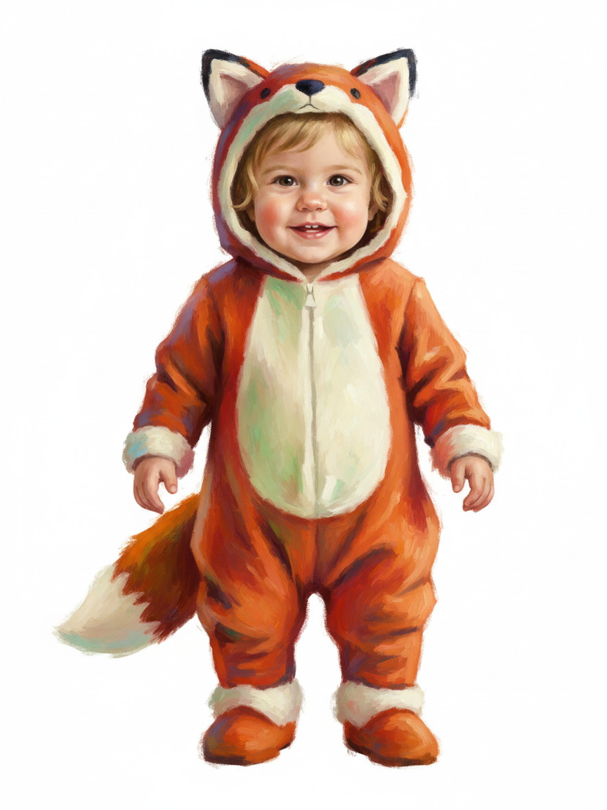 Julia the Fox - Impressionist Painting