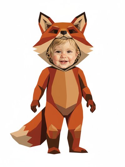 Julia's Foxy Adventures 🦊 - Cubist Painting