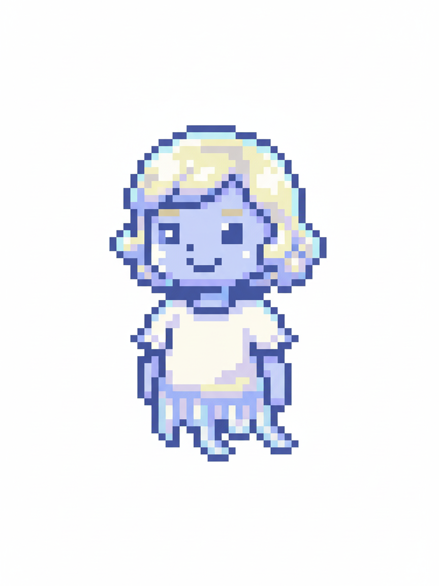 Glimmering Julia - Pixel Art