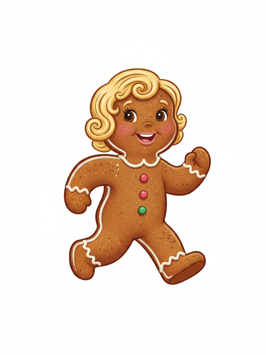 Gingerbread Julia - Vintage Storybook