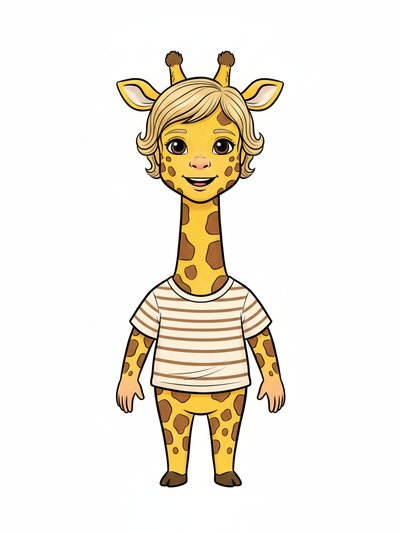 Julia's Giraffe Adventure 🌟 - Classic Coloring Book