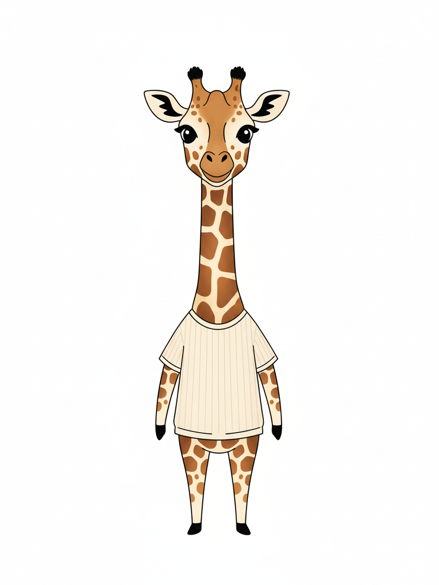 Julia the Giraffe - Minimalist