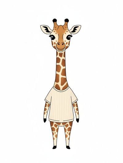Julia's Giraffe Adventure 🌟 - Minimalist