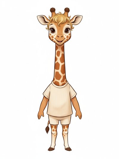 Julia's Giraffe Adventure 🌟 - Vintage Storybook