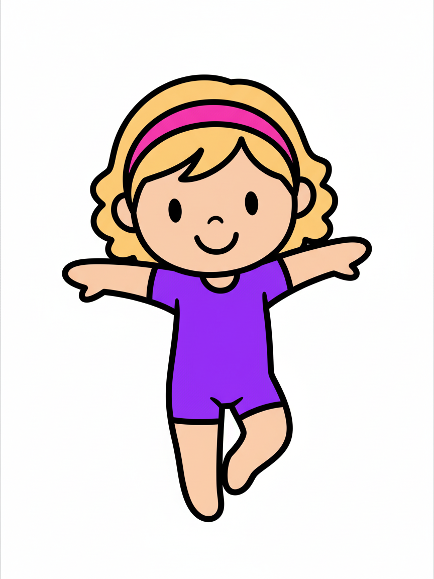 Gymnast Julia - Preschool Simple
