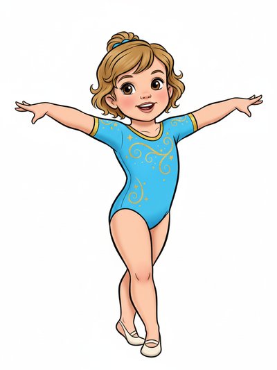 Our Little Gymnast Julia - Golden Age Animation