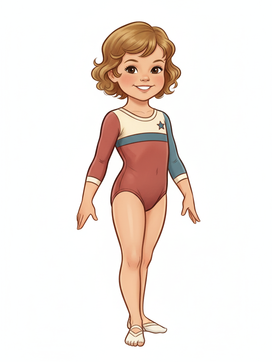 Gymnast Julia - Vintage Storybook