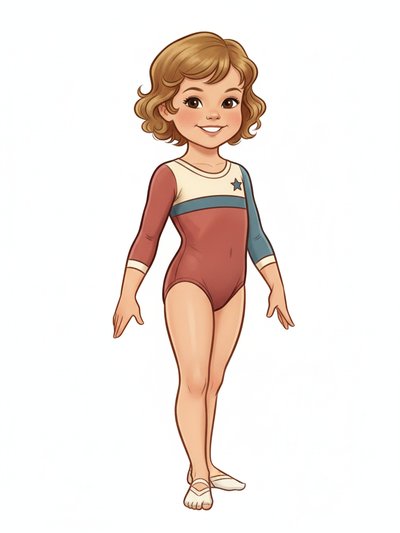 Our Little Gymnast Julia - Vintage Storybook
