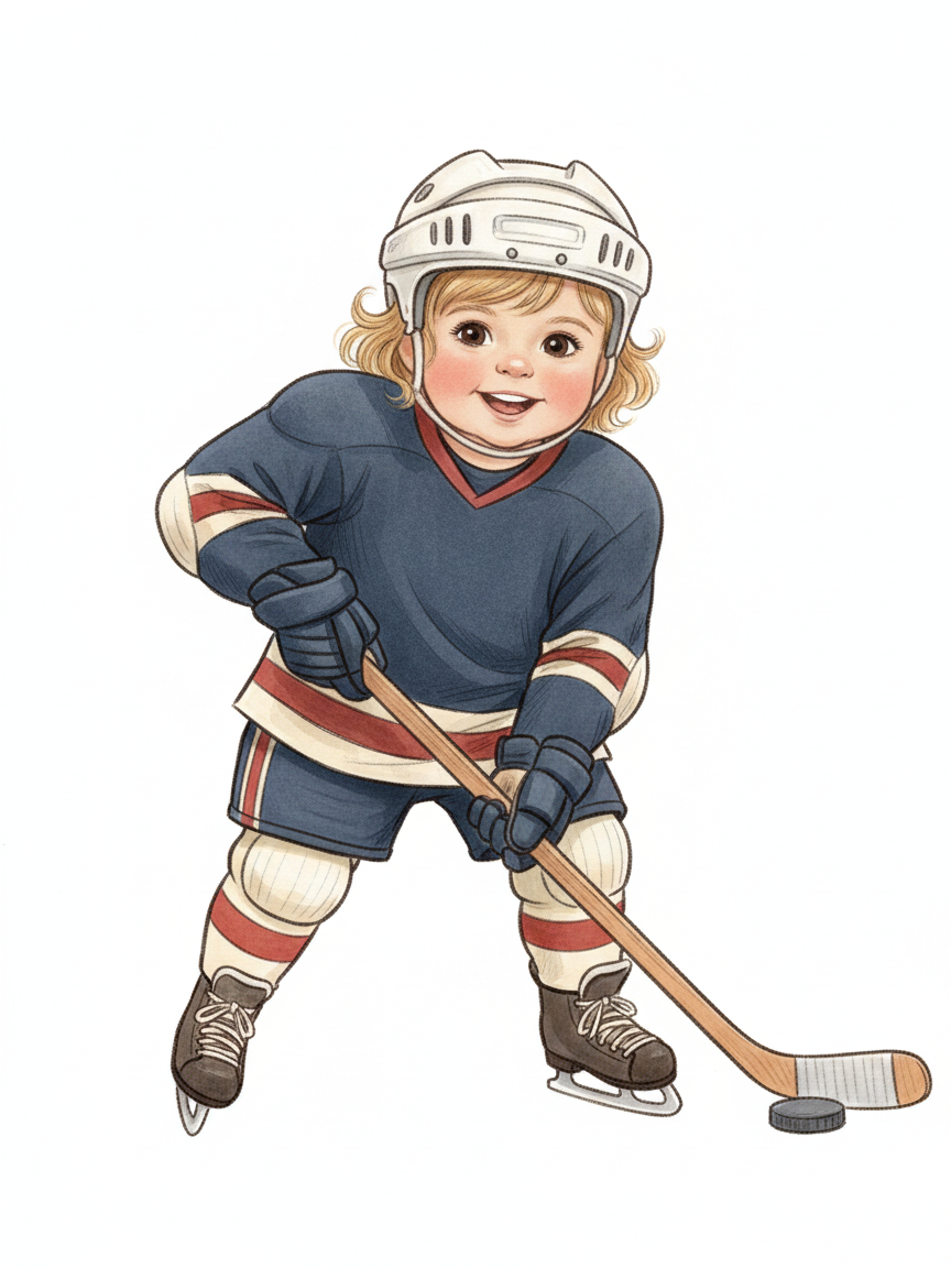 Hockey Star Julia - Gentle Pencil
