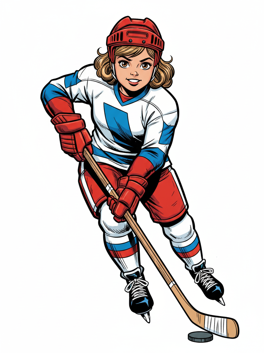 Hockey Star Julia - Comic Book