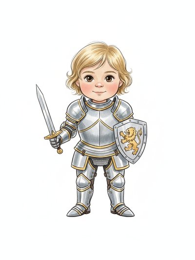 Our Baby Knight Julia ⚔️ - Gentle Pencil