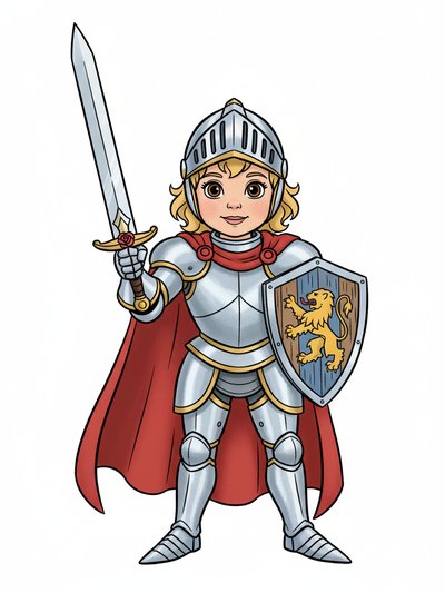 Our Baby Knight Julia ⚔️ - Golden Age Animation