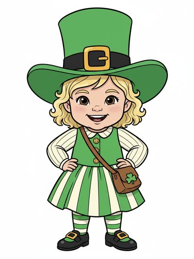 Our Little Leprechaun Julia 🌈 - Classic Coloring Book