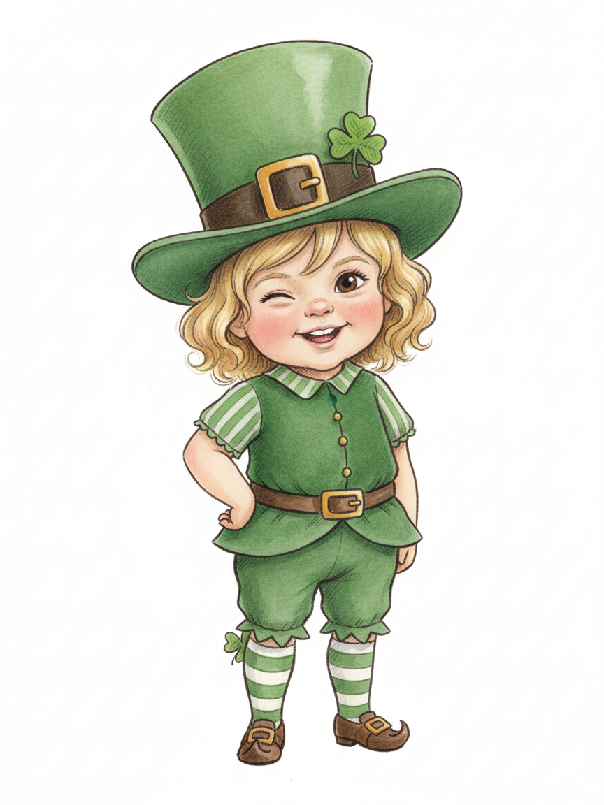 Julia the Lucky Leprechaun - Gentle Pencil