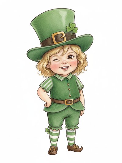 Our Little Leprechaun Julia 🌈 - Gentle Pencil