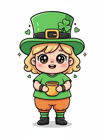 Our Little Leprechaun Julia 🌈 - Kawaii Cute