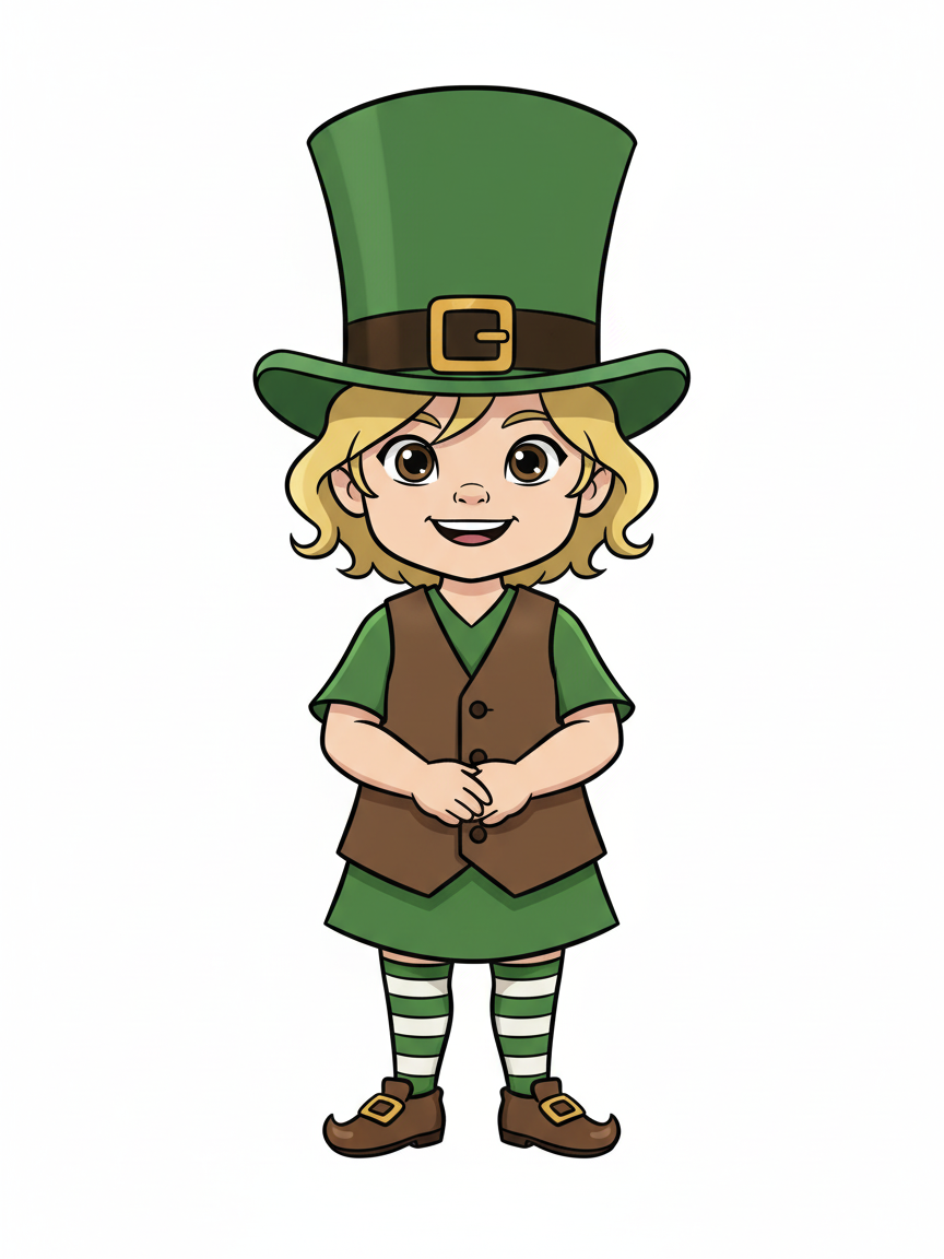 Julia the Lucky Leprechaun - Minimalist