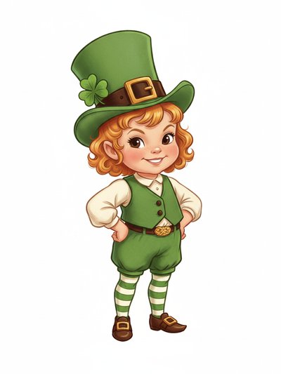 Our Little Leprechaun Julia 🌈 - Vintage Storybook