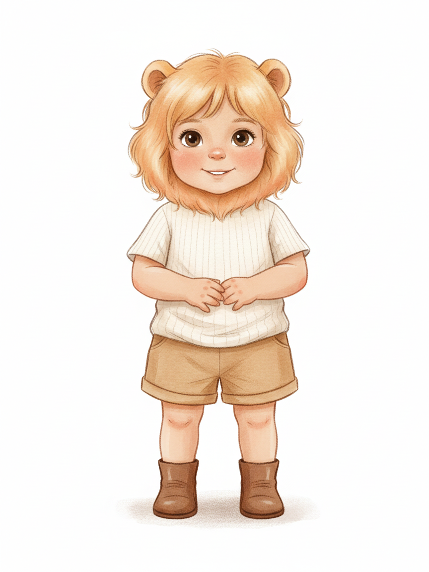 Julia the Brave Lioness - Gentle Pencil