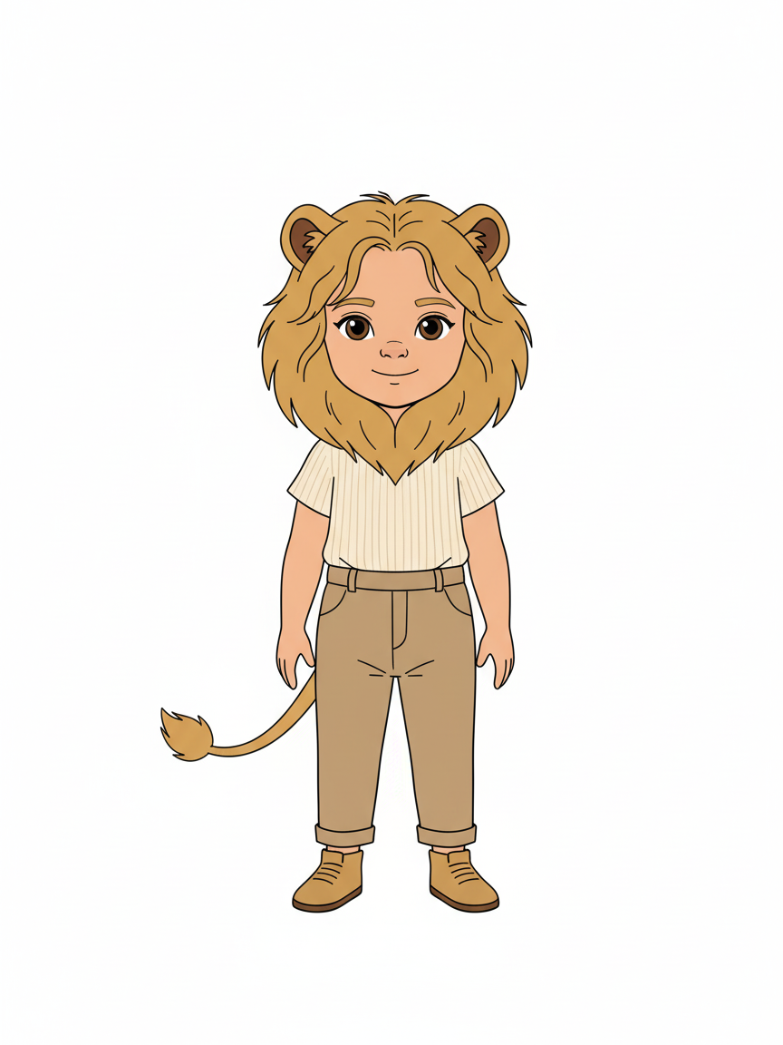 Julia the Brave Lioness - Minimalist
