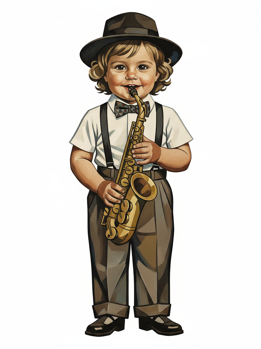 Jazz Julia - Cubist Painting