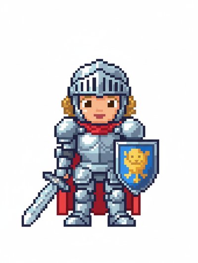 Our Baby Knight Julia ⚔️ - Pixel Art