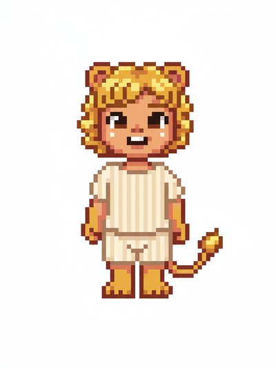 Julia's Lionhearted Adventures 🦁 - Pixel Art