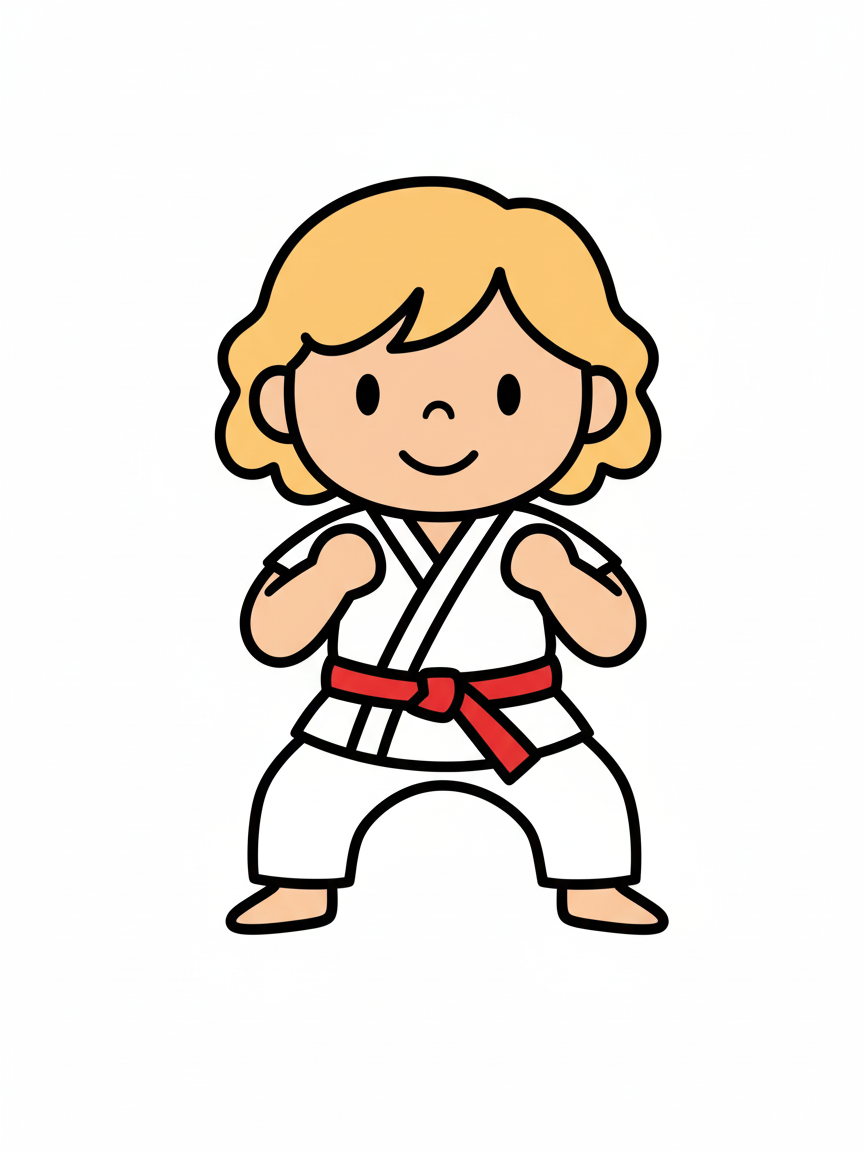 Julia the Mighty Martial Artist - Preschool Simple