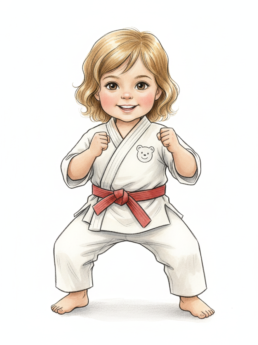 Julia the Mighty Martial Artist - Gentle Pencil