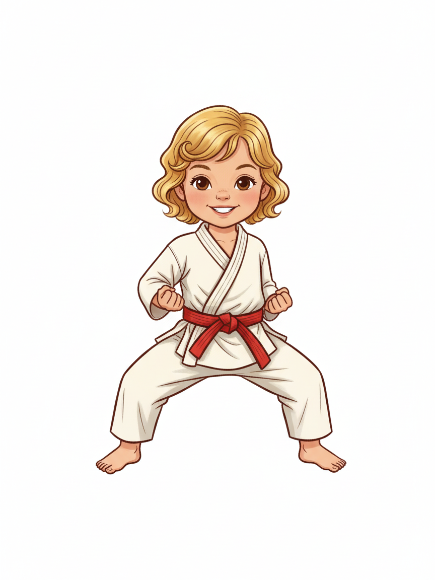 Julia the Mighty Martial Artist - Vintage Storybook