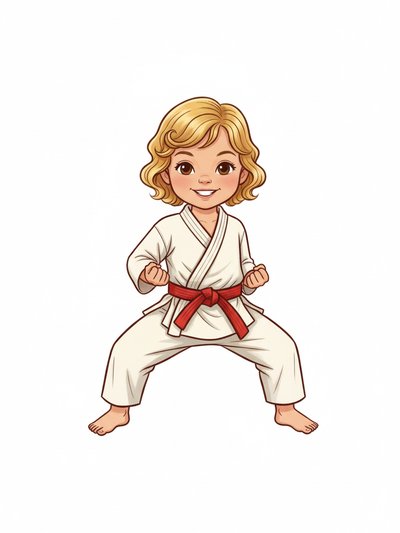 Our Little Warrior Julia 🥋 - Vintage Storybook