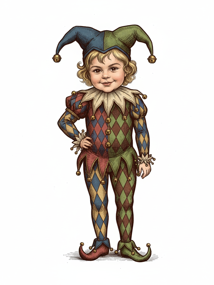 Jester Julia - Victorian Illustration