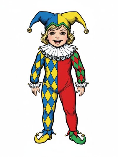 Julia's Jester Joy 🎨 - Comic Book