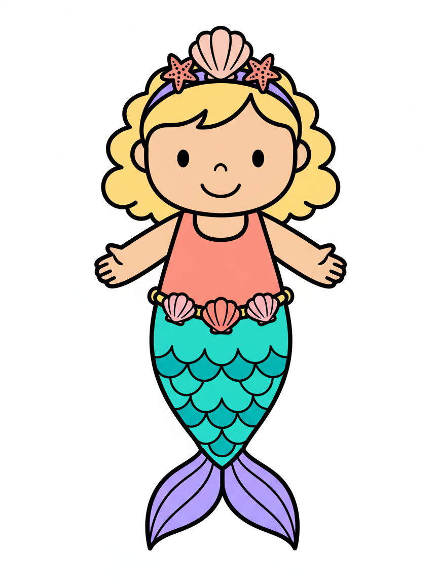 Julia the Ocean Princess - Preschool Simple