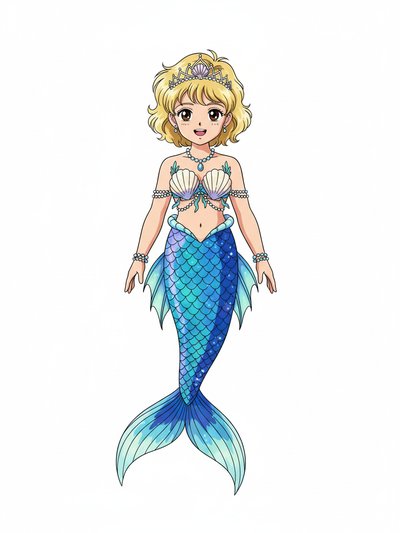 Julia's Magical Mermaid Adventure 🧜‍♀️ - Classic Anime