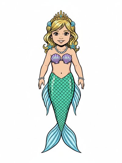 Julia's Magical Mermaid Adventure 🧜‍♀️ - Comic Book