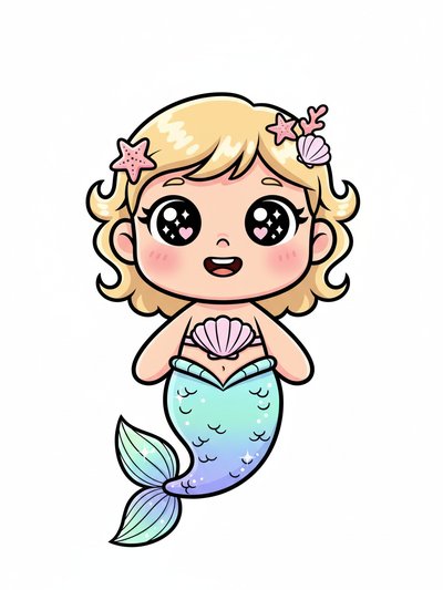 Julia's Magical Mermaid Adventure 🧜‍♀️ - Kawaii Cute