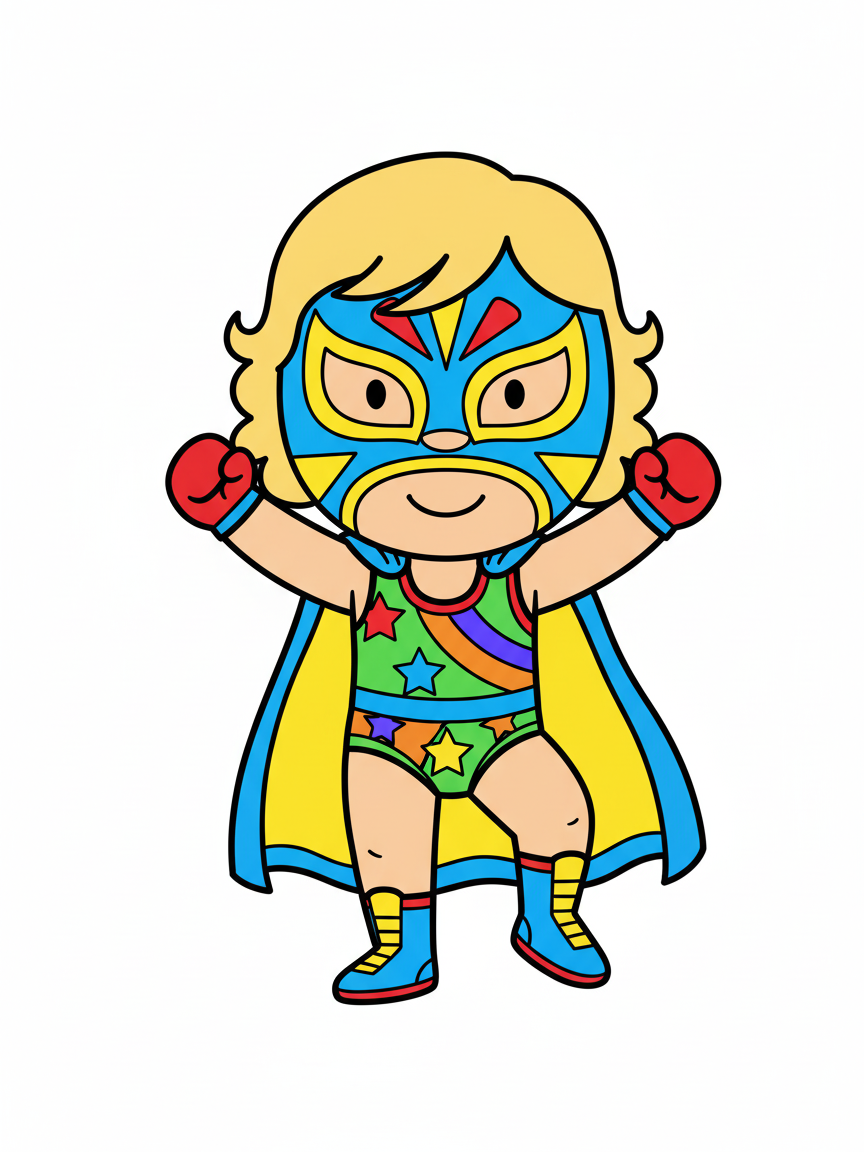 Julia the Luchadora - Preschool Simple