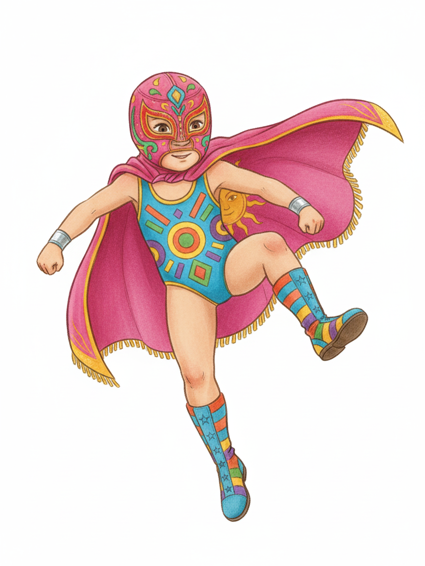 Julia the Luchadora - Gentle Pencil