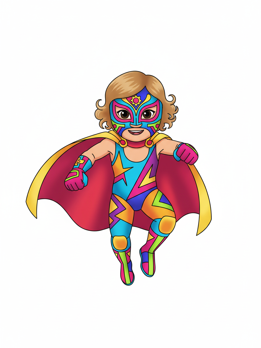 Julia the Luchadora - Minimalist