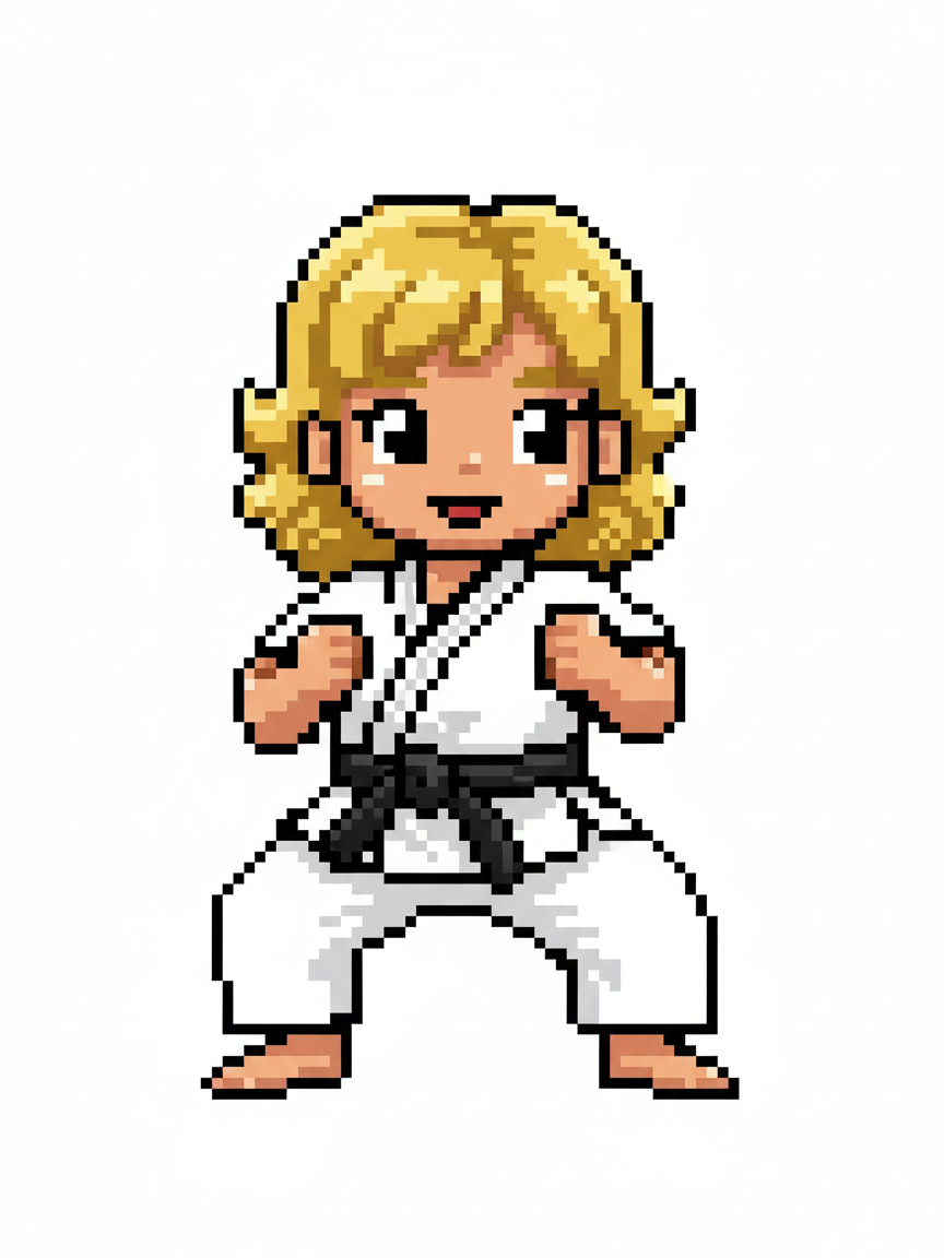 Julia the Mighty Martial Artist - Pixel Art