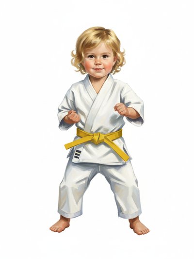 Our Little Warrior Julia 🥋 - Impressionist Painting