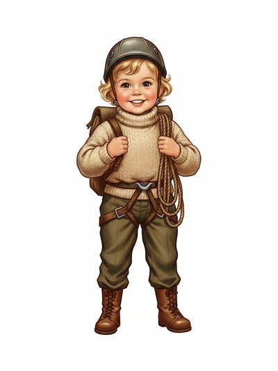 Julia's Mountain Adventures 🏔️ - Vintage Storybook