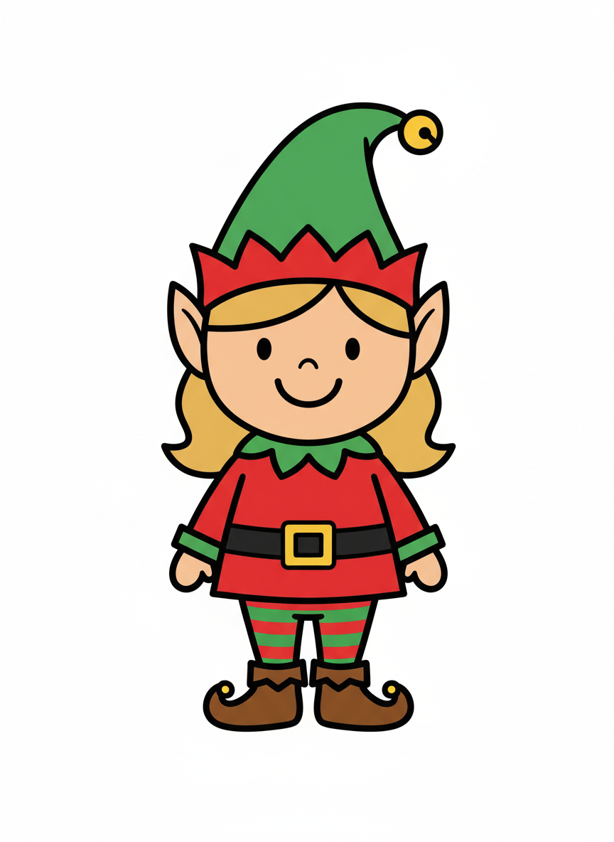 Merry Mary the Elf - Preschool Simple