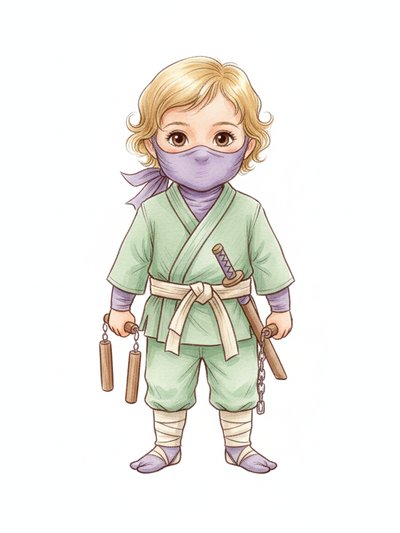 Our Little Ninja Julia 🌟 - Gentle Pencil