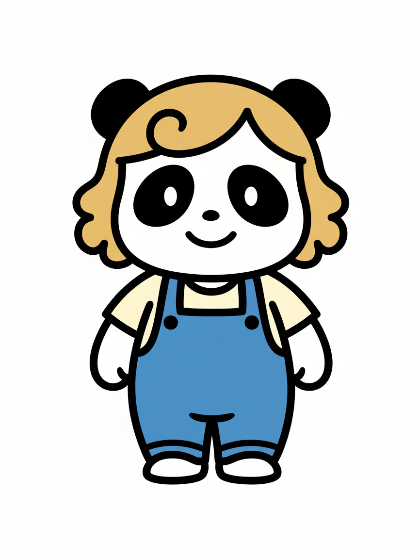 Panda Julia - Preschool Simple