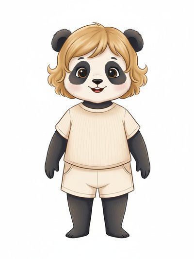 Julia's Panda Adventures 🌟 - Vintage Storybook